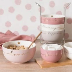 Maisons Du Monde Bols, Tasses Et Mugs 4 Bols En Faïence Avec Support En Métal -Bols, tasses et mugs Soldes Magasin 4 bols en faience avec support en metal 1000 12 2 183272 4