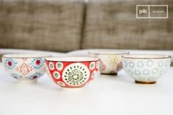 PIB Bols, Tasses Et Mugs 4 Petits Bols En Céramique Multicolore -Bols, tasses et mugs Soldes Magasin 4 petits bols en ceramique multicolore 1