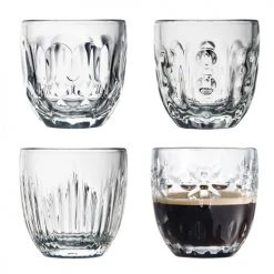 La Rochère Bols, Tasses Et Mugs Boîte De 4 Tasses à Expresso Troquet En Verre Transparent