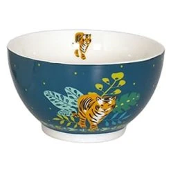 Faye Bols, Tasses Et Mugs Bol Tigre En Porcelaine Blanc 480ml -Bols, tasses et mugs Soldes Magasin bol bleu en porcelaine tigre 480ml
