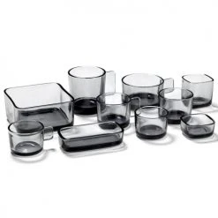 Serax Bols, Tasses Et Mugs Bol Carré En Verre Fumé Gris 6x6cm H6cm -Bols, tasses et mugs Soldes Magasin bol carre en verre fume gris 6x6cm h6cm 1