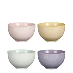 Mica Decorations Bols, Tasses Et Mugs Bol En Céramique Dans Des Tons Pastel - Lot De 4