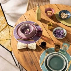 Maisons Du Monde Bols, Tasses Et Mugs Bol En Grès Bleu Vert - Lot De 2 -Bols, tasses et mugs Soldes Magasin bol en gres bleu vert 1000 14 26 224091 2