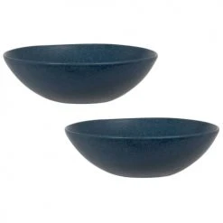 Maisons Du Monde Bols, Tasses Et Mugs Bol En Grès Bleu Vert - Lot De 2