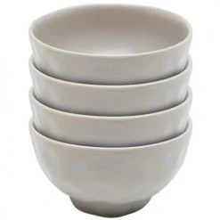 Kare Design Bols, Tasses Et Mugs Bol En Grès Gris D15 - Lot De 4