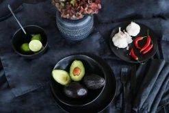 Kare Design Bols, Tasses Et Mugs Bol En Grès Noir D15 - Lot De 4 -Bols, tasses et mugs Soldes Magasin bol en gres noir d15 lot de 4 4