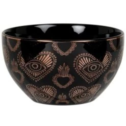 Maisons Du Monde Bols, Tasses Et Mugs Bol En Grès Rouge Et Doré - Lot De 2 -Bols, tasses et mugs Soldes Magasin bol en gres noir et dore 1000 7 40 228861 1 2