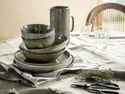 Maisons Du Monde Bols, Tasses Et Mugs Bol En Grès Vert - Lot De 2 -Bols, tasses et mugs Soldes Magasin bol en gres vert 1000 1 25 216751 2