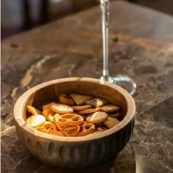 LANADECO Bols, Tasses Et Mugs Bol En Manguier Marron/noir D15,5cm -Bols, tasses et mugs Soldes Magasin bol en manguier marron noir d15 5cm 1