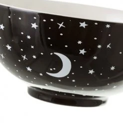 Unimasa Bols, Tasses Et Mugs Bol En Porcelaine Noir Lune étoiles -Bols, tasses et mugs Soldes Magasin bol en porcelaine noir lune etoiles 1