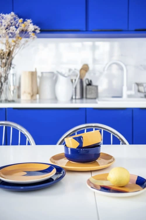 Bols, Tasses Et Mugs Bol Marie Maisons Du Monde X Sakina M’Sa En Faïence Bleue 4 Bols, Tasses Et Mugs Bol Marie Maisons Du Monde X Sakina M’Sa En Faïence Bleue – Image 2