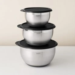 BergHoff Bols, Tasses Et Mugs Bol Mélangeur En Acier Avec Couvercle 8 Pcs -Bols, tasses et mugs Soldes Magasin bol melangeur en acier avec couvercle 8 pcs 2