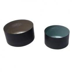 Zago Bols, Tasses Et Mugs Bols En Fer Noir Intérieur émaillé (set De 2) -Bols, tasses et mugs Soldes Magasin bols en fer noir interieur emaille set de 2 1