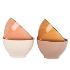 Maisons Du Monde Bols, Tasses Et Mugs Bols En Grès Multicolore (x4) Avec Support En Métal -Bols, tasses et mugs Soldes Magasin bols en gres multicolore x4 avec support en metal 1000 1 14 205055 2