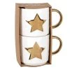 Maisons Du Monde Vaisselle De Noël Coffret 2 Tasses En Porcelaine Motif étoile Blanc Et Doré -Bols, tasses et mugs Soldes Magasin coffret 2 tasses en porcelaine motif etoile blanc et dore 1000 0 31 228565 1