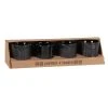 Maisons Du Monde Bols, Tasses Et Mugs Coffret 4 Tasses En Grès Noir -Bols, tasses et mugs Soldes Magasin coffret 4 tasses en gres noir 1000 16 20 228513 1