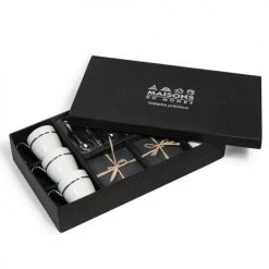 Maisons Du Monde Bols, Tasses Et Mugs Coffret 6 Tasses à Café En Porcelaine Avec Soucoupes + Cuillères -Bols, tasses et mugs Soldes Magasin coffret 6 tasses a cafe en porcelaine avec soucoupes cuilleres 1000 2 23 114208 3