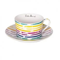 Little Marcel Bols, Tasses Et Mugs Coffret De 2 Petits Déjeuners 35 Cl En Porcelaine Multicolore