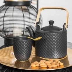 Table Passion Bols, Tasses Et Mugs Coffret De 4 Gobelets à Thé Snow Black Mat 20 Cl En Porcelaine Noir -Bols, tasses et mugs Soldes Magasin coffret de 4 gobelets a the snow black mat 20 cl en porcelaine noir 2