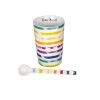 Little Marcel Bols, Tasses Et Mugs Coffret De 6 Gobelets Avec Cuillères 15 Cl Multicolore En Porcelaine -Bols, tasses et mugs Soldes Magasin coffret de 6 gobelets avec cuilleres 15 cl multicolore en porcelaine