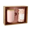 OGO Living Bols, Tasses Et Mugs Coffret Tisanière Thé Oolong à La Pêche En Grès Rose 475 Ml -Bols, tasses et mugs Soldes Magasin coffret tisaniere the oolong a la peche en gres rose 475 ml