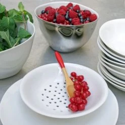 Tsé & Tsé Associées Bols, Tasses Et Mugs Grand Bol Porcelaine Blanc Brillant Et Platine D16cm -Bols, tasses et mugs Soldes Magasin grand bol porcelaine blanc brillant et platine d16cm 2