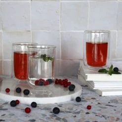 OGO Living Bols, Tasses Et Mugs Lot De 4 Tasses Café En Verre Double Paroi 35 Cl -Bols, tasses et mugs Soldes Magasin lot de 4 tasses cafe en verre double paroi 35 cl 5