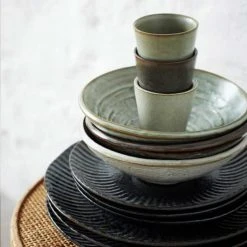 Madam Stoltz Bols, Tasses Et Mugs Lot De 4 Tasses En Céramique Multicolore -Bols, tasses et mugs Soldes Magasin lot de 4 tasses en ceramique multicolore 1