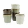 Madam Stoltz Bols, Tasses Et Mugs Lot De 4 Tasses En Céramique Multicolore -Bols, tasses et mugs Soldes Magasin lot de 4 tasses en ceramique multicolore