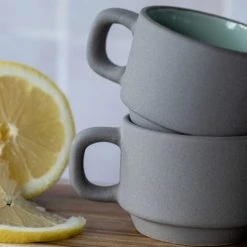 OGO Living Bols, Tasses Et Mugs Lot De 4 Tasses En Grès 10cl -Bols, tasses et mugs Soldes Magasin lot de 4 tasses en gres 10cl 4