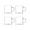 OGO Living Bols, Tasses Et Mugs Lot De 4 Tasses Expresso En Verre Borosilicate 12 Cl -Bols, tasses et mugs Soldes Magasin lot de 4 tasses expresso en verre borosilicate 12 cl