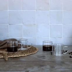 OGO Living Bols, Tasses Et Mugs Lot De 4 Tasses Expresso En Verre Borosilicate 12 Cl -Bols, tasses et mugs Soldes Magasin lot de 4 tasses expresso en verre borosilicate 12 cl 2