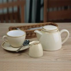 Olympia Kiln Bols, Tasses Et Mugs Lot De 6 Tasses Couleur Sable 228ml -Bols, tasses et mugs Soldes Magasin lot de 6 tasses couleur sable 228ml 3