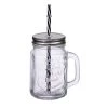 Trend'up Bols, Tasses Et Mugs Mug Avec Paille Réutilisable 45 Cl En Verre Transparent -Bols, tasses et mugs Soldes Magasin mug avec paille reutilisable 45 cl en verre transparent