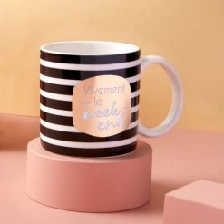 Draeger Paris Bols, Tasses Et Mugs Mug Cadeau Vivement Le Week-end -Bols, tasses et mugs Soldes Magasin mug cadeau vivement le week end 1