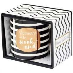 Draeger Paris Bols, Tasses Et Mugs Mug Cadeau Vivement Le Week-end -Bols, tasses et mugs Soldes Magasin mug cadeau vivement le week end 2