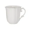 Wadiga Bols, Tasses Et Mugs Mug Céramique Blanc Et Argenté 35cl -Bols, tasses et mugs Soldes Magasin mug ceramique blanc et argente 35cl
