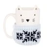 Maisons Du Monde Vaisselle De Noël Mug Chat En Faïence Blanche Pull En Laine Bleu Gris - Lot De 2 -Bols, tasses et mugs Soldes Magasin mug chat en faience blanche pull en laine bleu gris 1000 16 3 197828 1