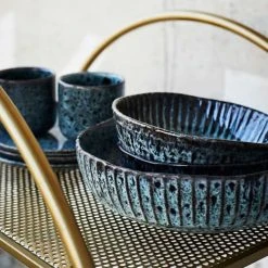 Madam Stoltz Bols, Tasses Et Mugs Mug En Céramique Bleu -Bols, tasses et mugs Soldes Magasin mug en ceramique bleu 1