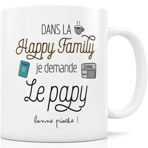 Créa Bisontine Bols, Tasses Et Mugs Mug En Céramique Dans La Happy Family Je Demande Le Papy 3 Créa Bisontine Bols, Tasses Et Mugs Mug En Céramique Dans La Happy Family Je Demande Le Papy