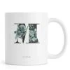Juniqe Bols, Tasses Et Mugs Mug En Céramique En Blanc & Vert -Bols, tasses et mugs Soldes Magasin mug en ceramique en blanc vert