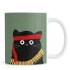 Juniqe Bols, Tasses Et Mugs Mug En Céramique En Noir & Vert -Bols, tasses et mugs Soldes Magasin mug en ceramique en noir vert