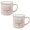 Maisons Du Monde Bols, Tasses Et Mugs Mug En Faïence Beige Imprimée - Lot De 2 -Bols, tasses et mugs Soldes Magasin mug en faience beige imprimee 1000 3 29 174525 5