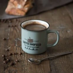 Maisons Du Monde Bols, Tasses Et Mugs Mug En Faïence Bleue Imprimée - Lot De 2 -Bols, tasses et mugs Soldes Magasin mug en faience bleue imprimee 1000 2 28 174524 3