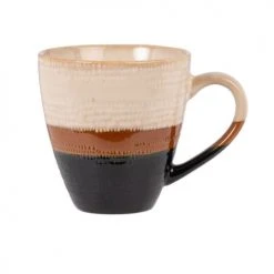 Maisons Du Monde Bols, Tasses Et Mugs Mug En Faïence Crème, Marron Et Grise - Lot De 2 -Bols, tasses et mugs Soldes Magasin mug en faience creme marron et grise 1000 2 21 208014 1