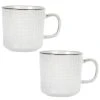 Maisons Du Monde Vaisselle De Noël Mug En Faïence Gris Clair - Lot De 2 -Bols, tasses et mugs Soldes Magasin mug en faience gris clair 1000 0 25 207485 5
