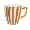 Maisons Du Monde Bols, Tasses Et Mugs Mug En Grès à Rayures Jaunes Et Blanches - Lot De 2 -Bols, tasses et mugs Soldes Magasin mug en gres a rayures jaunes et blanches 1000 12 14 228917 1