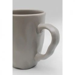 Kare Design Bols, Tasses Et Mugs Mug En Grès Gris - Lot De 4 -Bols, tasses et mugs Soldes Magasin mug en gres gris lot de 4 3