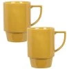 Maisons Du Monde Bols, Tasses Et Mugs Mug En Grès Jaune Moutarde - Lot De 2 -Bols, tasses et mugs Soldes Magasin mug en gres jaune moutarde 1000 14 0 225213 2
