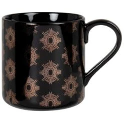 Maisons Du Monde Bols, Tasses Et Mugs Mug En Grès Noir Et Doré - Lot De 2 -Bols, tasses et mugs Soldes Magasin mug en gres noir et dore 1000 8 0 228862 1 2